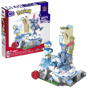 Τουβλάκια Pokémon Piplup και Sneasel στο Χιόνι Mega HKT20 Multi Mattel