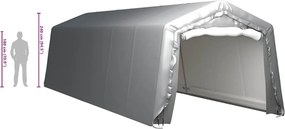 VidaXL Τέντα Αποθήκευσης Γκρι 300 x 900 εκ. Ατσάλινη