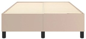 vidaXL Πλαίσιο Κρεβατιού Καπουτσίνο 120x200 εκ. από Συνθετικό Δέρμα
