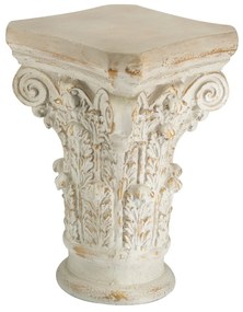 Artekko Pedestal Διακοσμητική Ανθοστήλη Βάθρο από Μαγνήσιο Μπεζ (41x41x62)cm Artekko 77901