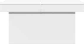 vidaXL Τραπεζάκι Σαλονιού Λευκό 80 x 55 x 40 εκ. από Επεξεργ. Ξύλο