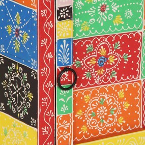 vidaXL Κομοδίνο Πολύχρωμο 40x35x45 cm από μασίφ ξύλο Mango