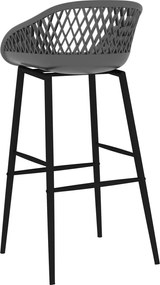 vidaXL Καρέκλες Μπαρ 4 τεμ. Γκρι