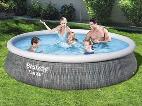 Bestway Πισίνα Φουσκωτή Fast Set με Αντλία 396 x 84 εκ.