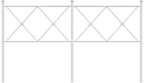 vidaXL Ανταλλακτικό κεφαλάρι Λευκό 150 εκ. Μεταλλικό