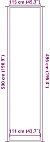 vidaXL Πατάκι Εισόδου Καφέ 115 x 500 εκ.