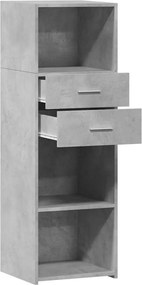 vidaXL Ντουλάπι Γκρι Σκυρ. 40x42,5x124 εκ. από Επεξεργασμένο Ξύλο