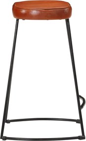 vidaXL Σκαμπό Μπαρ 2 τεμ. Σκούρο Καφέ 41x29x62 εκ.