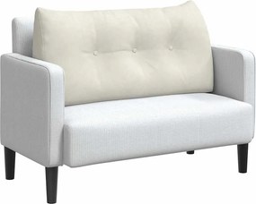 vidaXL Μαξιλάρι Πλάτης Κρεμ 100 x 24 x 50 εκ Βελούδο