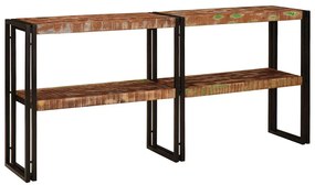vidaXL Τραπέζι κονσόλας με ράφι Πολύχρωμο Στερεό Ανακτηθέν Ξύλο