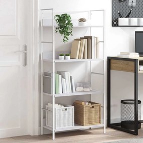 vidaXL Ραφιέρα 4 Επιπέδων Λευκή 60x27,6x124,5 εκ. Επεξεργασμένο Ξύλο
