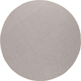 vidaXL Χαλί εσωτερικού χώρου LUGO Taupe Ø 120 cm Πολυεστέρας
