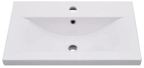 vidaXL Νιπτήρας Ένθετος Λευκός 61 x 39,5 x 18,5 εκ. Κεραμικός