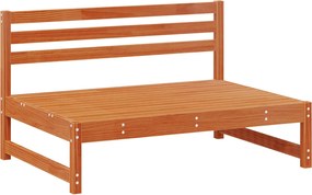 vidaXL Σετ Ξαπλώστρας Κήπου 6 pcs Κερωμένο Καφέ Στερεό πεύκο