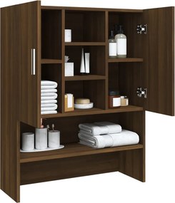 vidaXL Ντουλάπι Πλυντηρίου Καφέ Δρυς 70,5 x 25,5 x 90 εκ.
