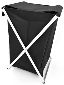 Καλάθι Απλύτων 05076.001 Black Aluminium, Cotton