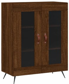 vidaXL Ντουλάπι Καφέ Δρυς 69,5 x 34 x 180 εκ. από Επεξεργασμένο Ξύλο