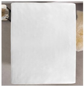 King Size Σεντόνι Dubbel Jersey με Λάστιχο 190 x 220 x 30 cm Χρώματος Λευκό Dreamhouse 8717703801613