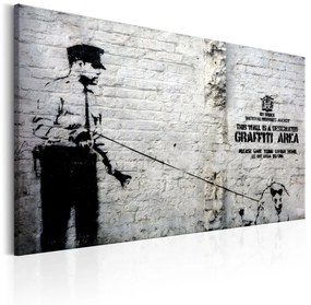 Πίνακας - Graffiti Area (Police and a Dog) by Banksy 90x60