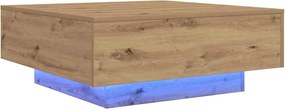 vidaXL Τραπεζάκι σαλονιού Artisan Oak 80 x 80 x 31 cm
