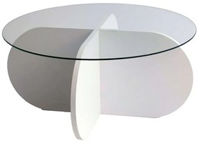 Τραπέζι Σαλονιού Bubble 552NOS2239 75x75x35cm White