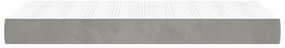 vidaXL Στρώμα με Pocket Springs για Παιδιά Αν Γκρι 80x160εκ Βελούδο