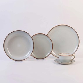 Σερβίτσιο Πιάτων PortoSanto Stoneware – 18τμχ - Cryspo Trio