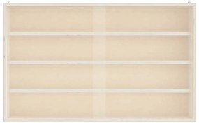 vidaXL Ξύλινη συλλεκτική βιτρίνα με πόρτες 60x8,5x37 εκ.