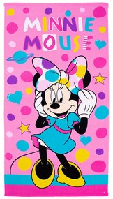 Πετσέτα Θαλάσσης Παιδική Minnie 94 Quick Dry Pink-Multi DimCol Θαλάσσης 70x140cm Microfiber