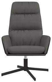 vidaXL Πολυθρόνα Relax Σκούρο Γκρι Υφασμάτινη
