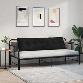 vidaXL Μαξιλάρι Πλάτης Μαύρο 180 x 19 x 50 εκ ύφασμα