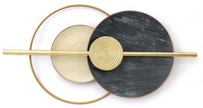 Διακοσμητικό Τοίχου ArteLibre Γεωμετρικά Σχήματα Μέταλλο 105.5x57x9cm