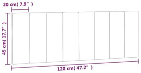 Μαξιλάρι για Κεφαλάρι Μαύρο 120 εκ. Βελούδο - Μαύρο