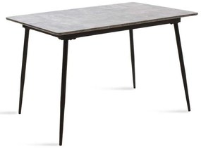 Τραπέζι Shazam Επεκτεινόμενο  096-000002 120-160x80x76cm Grey Cement Mdf,Μέταλλο