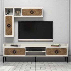 Σύνθεση Τηλεόρασης Samba 845HCT3075 180x35x52cm Cream