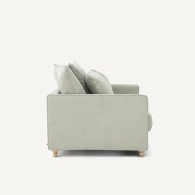 Πτυσσόμενος διθέσιος καναπές από βελούδο stonewashed, Lazare