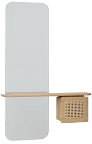 Καθρέπτης Τοίχου One More Look 5620C5620-12 78x15x118cm Oak Venetian Cane Umage