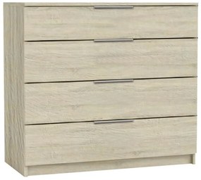 Συρταριέρα DRAWER 4 Συρτάρια Sonoma Μελαμίνη 80x40x83cm