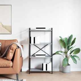 vidaXL Βιβλιοθήκη Γκρι sonoma 60 x 30 x 118 εκ Επεξεργασμένο ξύλο