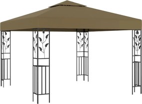 vidaXL Κιόσκι Taupe 3 x 3 μ. 180 γρ/μ²