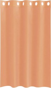 vidaXL Voile κουρτίνες με ροδέλες 2 τεμάχια Τερακότα