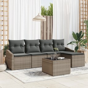 vidaXL Σετ Δείπνου 5 Τεμαχίων Κήπου με Μαξιλάρια Μαύρο Πολυ-ρατάν