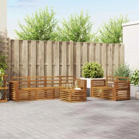 vidaXL Σετ Καναπέ Στερεό Ξύλο Ακακίας