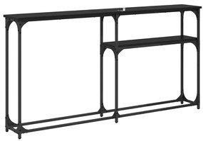 vidaXL ΤραπέζιΚονσόλας Μαύρη Οξυά 146 x 22.5 x 75 εκ.