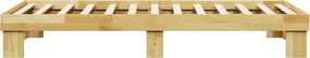 Πλαίσιο κρεβατιού vidaXL χωρίς στρώμα 75x190 cm μασίφ ξύλο δρυς
