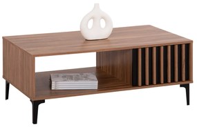 ΤΡΑΠΕΖΙ ΣΑΛΟΝΙΟΥ ΣΕΙΡΑ HARRY HM18007.01 ΜΕΛΑΜΙΝΗ ΦΥΣΙΚΟ ΞΥΛΟΥ-ΜΑΥΡΟ 110x60x43,5Υεκ. (1 Τεμμάχια)