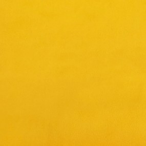 Μαξιλάρια Διακοσμητικά 2 τεμ. Κίτρινες Ø15x50 εκ. Βελούδινα - Κίτρινο
