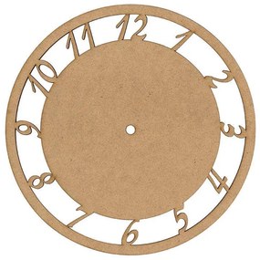 Ρολόι mdf με νούμερα  Ø250x3χιλ. 3 τμχ.
