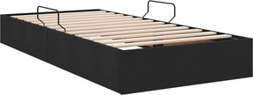vidaXL Κρεβάτι Οθωμανικού Τύπου Μαύρο 100 x 200 cm ύφασμα