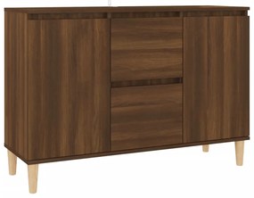 vidaXL Μπουφές Καφέ Δρυς 101 x 35 x 70 εκ. από Επεξεργασμένο Ξύλο